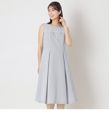 シアサッカー ストライプワンピース