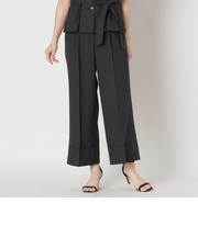 リネンライク ワイドパンツ