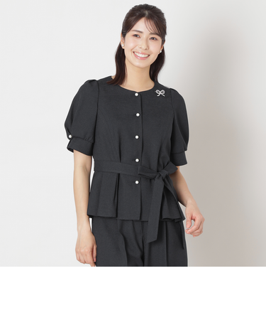 リネンライク ブラウスジャケット