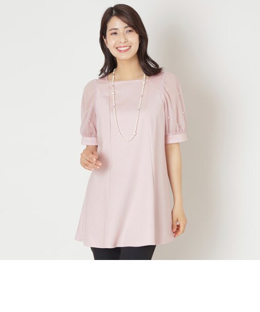 ドットパールスリーブ チュニック