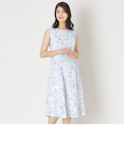 ローズプリントジャカード ワンピース