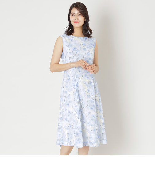 ローズプリントジャカード ワンピース