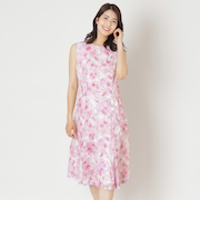 ローズプリントジャカード ワンピース