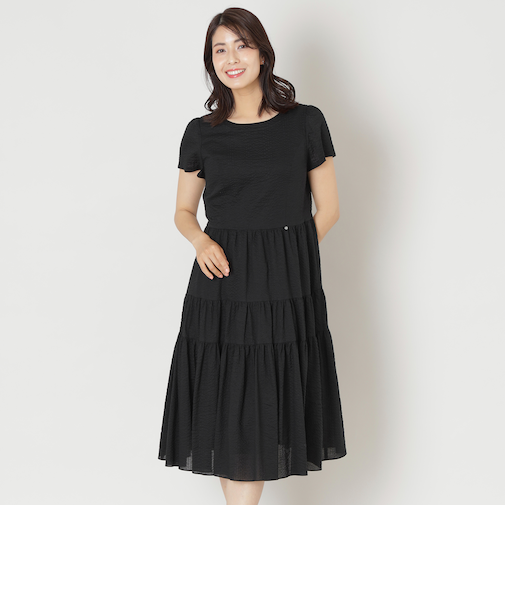 ウェーブローン ランダムティアードワンピース