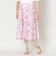 ローズプリントジャカード フレアスカート