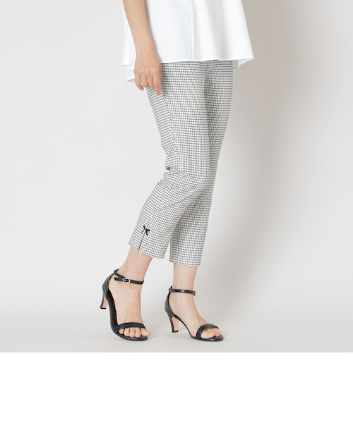 トゥービーシック　ウインドウペン スリムパンツ　25ss最新新品未使用 ウインドウペン スリムパンツ｜トゥービーシックの通販｜&mall