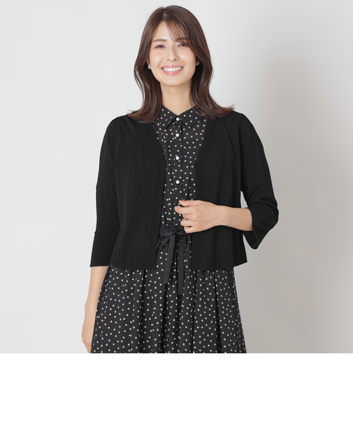 透かし編み ショートボレロ
