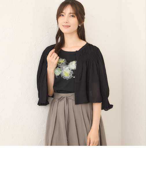 シャーリングショート ボレロ