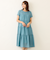 【WEB限定】ボイルワッシャーティアード ドレス