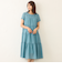 【WEB限定】ボイルワッシャーティアード ドレス
