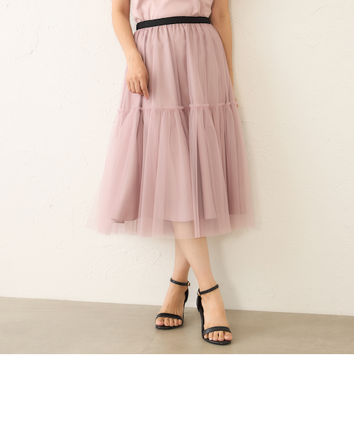 チュールネット スカート