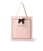 ガラスビジューキャンバストートバッグ