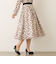 アニマルフラワー タックフレアスカート