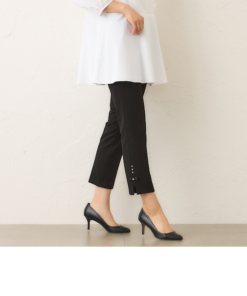 ウールライク スリムパンツ