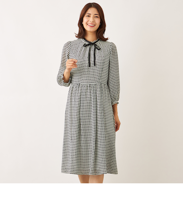 ジョーゼット千鳥 ワンピース