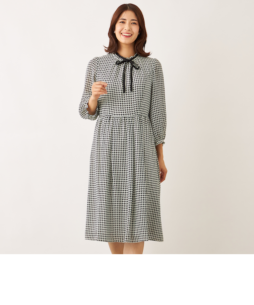 ジョーゼット千鳥 ワンピース