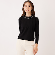 シアーレイヤー プルオーバーニット