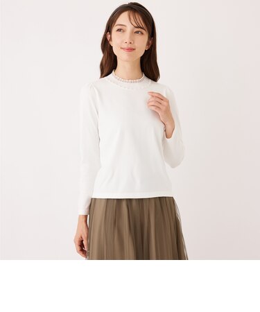 シアーレイヤー プルオーバーニット