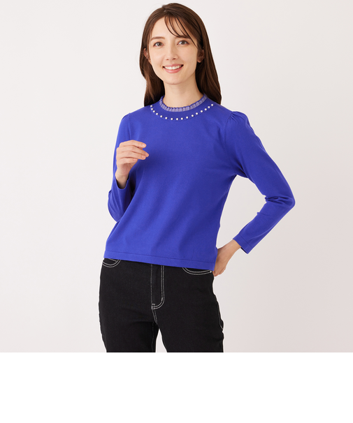 シアーレイヤー プルオーバーニット