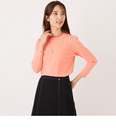 シアーレイヤー プルオーバーニット