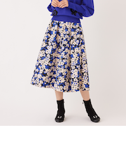 アブストラクトフローラル スカート
