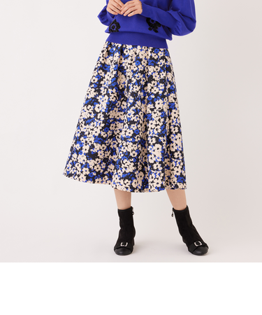 アブストラクトフローラル スカート