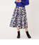 アブストラクトフローラル スカート
