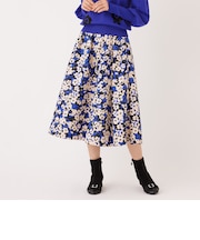 アブストラクトフローラル スカート