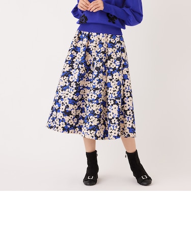 アブストラクトフローラル スカート