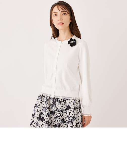 シアーレイヤー カーディガン