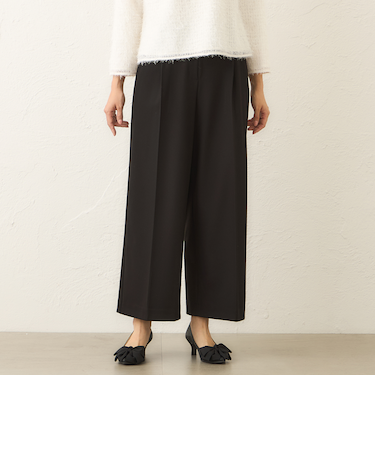 ウォームジョーゼット ワイドパンツ