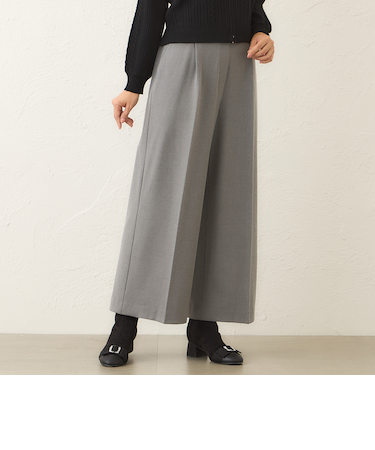ウォームジョーゼット ワイドパンツ