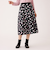 ランダムドット グログランタックスカート
