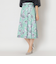 ペインティングフラワープリント スカート