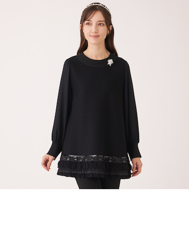 エレガンスヘム ニットチュニック