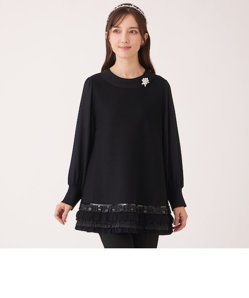 エレガンスヘム ニットチュニック