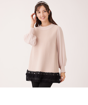 エレガンスヘム ニットチュニック