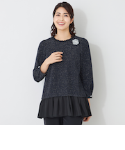 MIXツイードドッキング チュニック