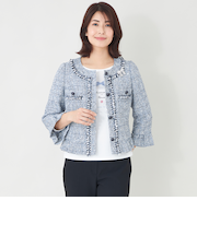 デニムライクツイード ジャケット