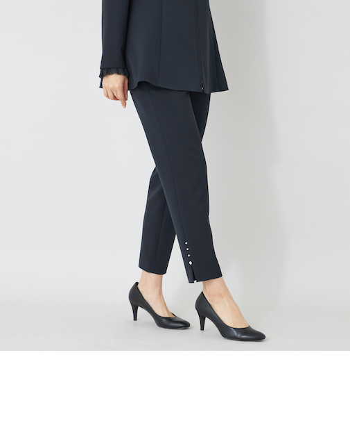 デュアルストレッチウエストゴム パンツ