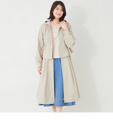 バイカラーボンディング マルチWAYコート