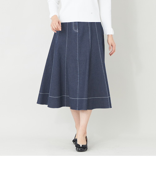 エレガンスデニム パネルスカート