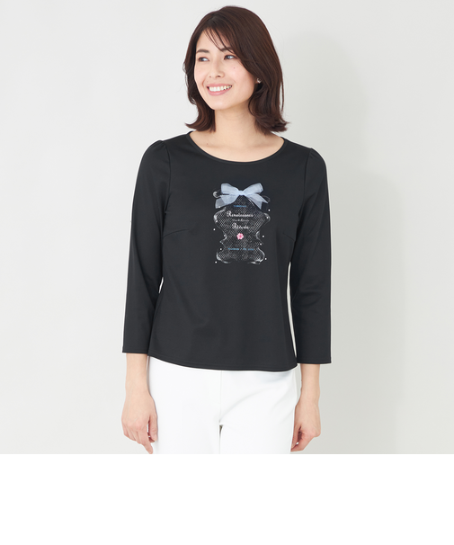 リボンフレームモチーフ カットソー