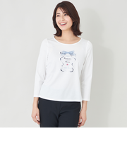 リボンフレームモチーフ カットソー