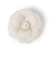 ツイードフラワーコサージュ