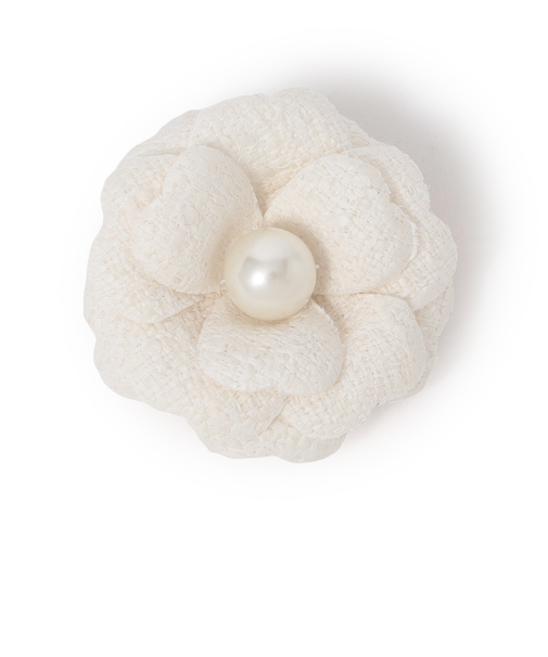 ツイードフラワーコサージュ