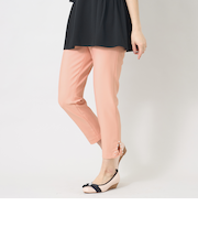 サイドスリット リボンモチーフ パンツ