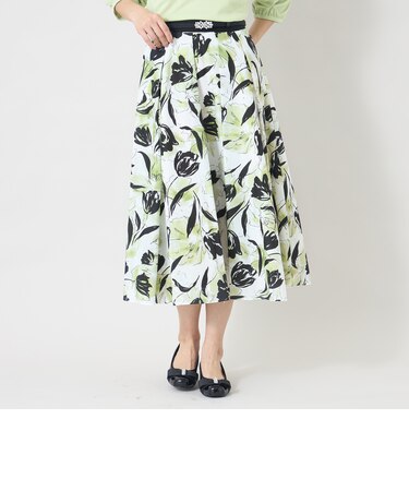 チューリップグレースプリント スカート