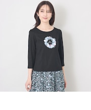 フルールモチーフ カットソー