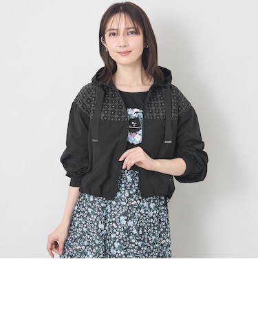 エンブロイダリーフーデット ブルゾン